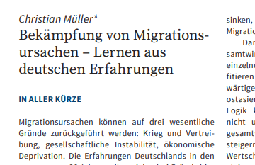 Migrationsursachen